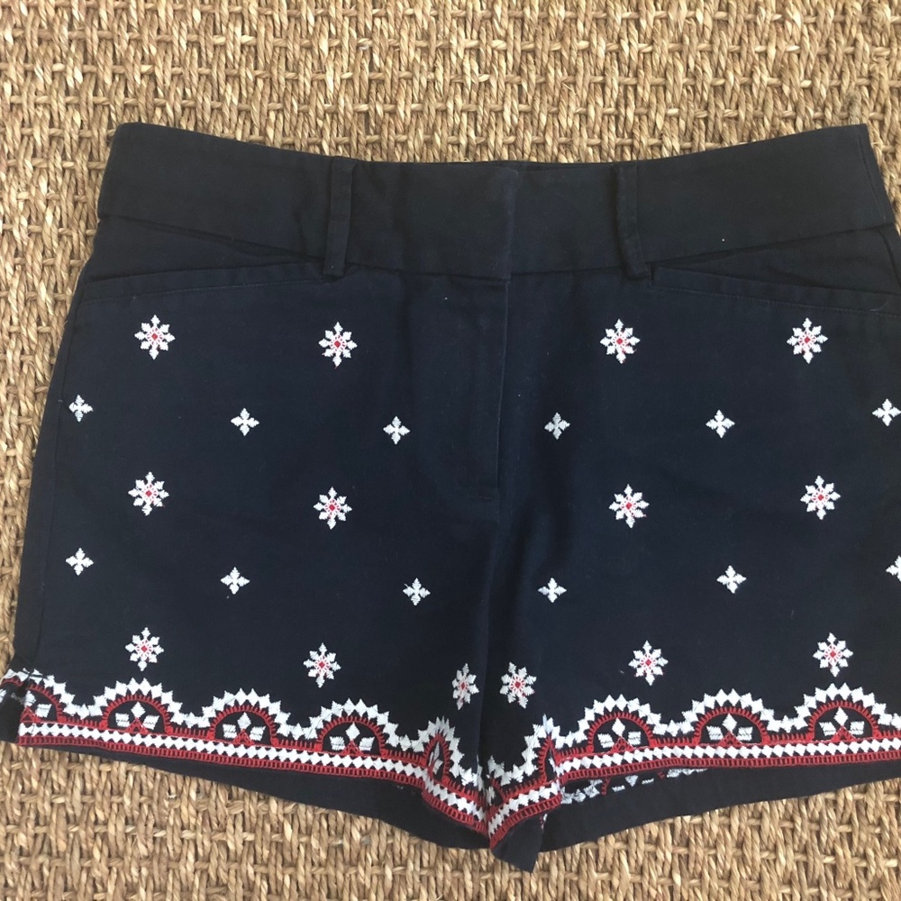 New with Tags LOFT Blue White Red Shorts Size 6